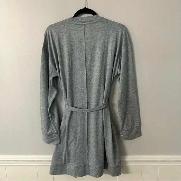Fourlaps Stratus Wrap Grey Heather Women's Tie Front Robe/Cardigan Size L NWT - Picture 10 of 10